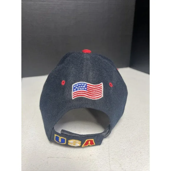 Santo Cap Hat Men's Harley Davidson Pins Adjustable Black USA‎ Eagle - Picture 3 of 6